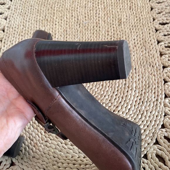 Leather platform heels - Picture 5 of 7